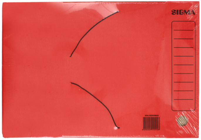 Папки архивные из гофрокартона на резинке Silwerhof 3 шт., корешок 75 мм, 250×325×75 мм, красные