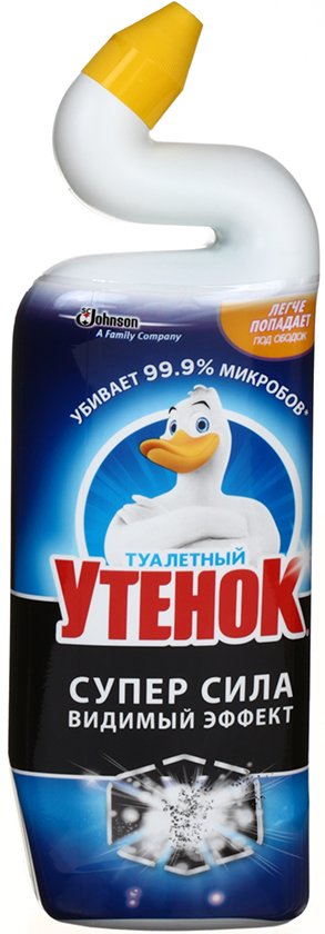 Средство чистящее для унитазов «Туалетный утенок», 750 мл, «Супер сила» Средство чистящее для унитазов «Туалетный утенок», 750 мл, «Супер сила»