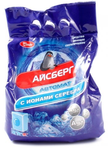 Порошок стиральный «Айсберг», 3 кг, для автоматической стирки, с ионами серебра Порошок стиральный «Айсберг», 3 кг, для автоматической стирки, с ионами серебра