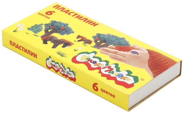 Пластилин «Каляка-Маляка» 6 цветов, 90 г, со стекой