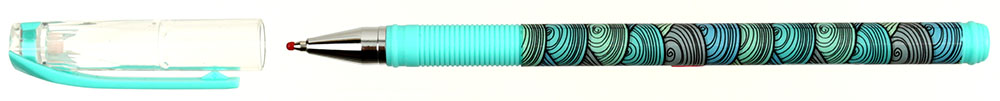 Ручка шариковая ErichKrause ColorTouch Emerald Wave, стержень синий