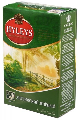 Чай Hyleys, 100 г, «Английский», зеленый крупнолистовой чай