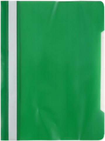 Папка-скоросшиватель пластиковая А4 «Бюрократ» Economy, толщина пластика 0,10 мм, зеленая