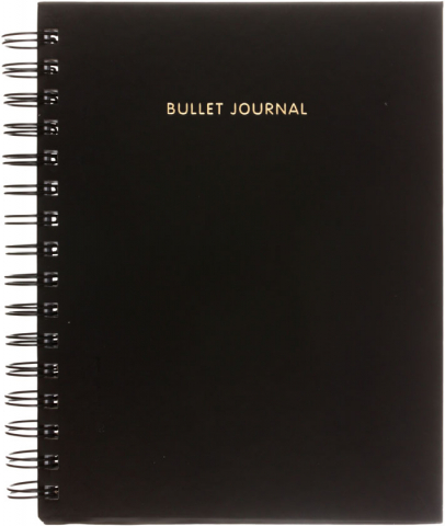 Блокнот на пружине Bullet Journal, 170*215 мм, 80 л., точки, «Черный»