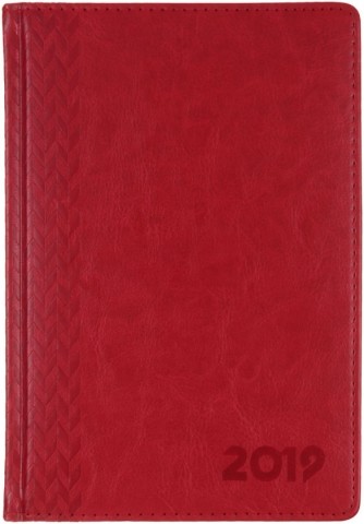 Ежедневник датированный на 2019 год «Сариф», 145*210 мм, 176 л., красный