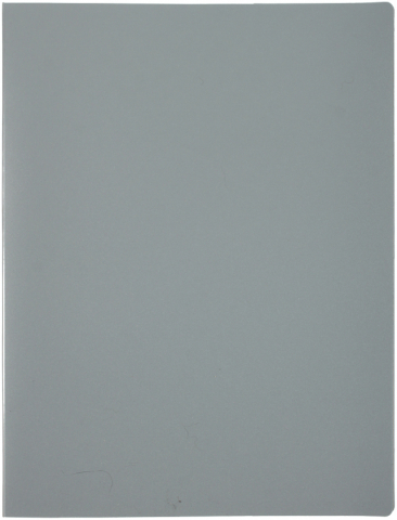 Папка пластиковая на 20 файлов «Стамм», толщина пластика 0,5 мм, серая