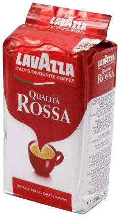 Кофе натуральный молотый Lavazza Qualita Rossa, 250 г, среднеобжаренный