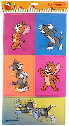 Наклейки голографические Action, 12*20,5 см, 3D Tom&Jerry