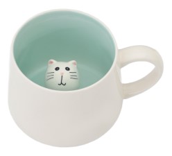 Кружка керамическая Sima-Land, 360 мл, 13*9*8 см, «Котик»