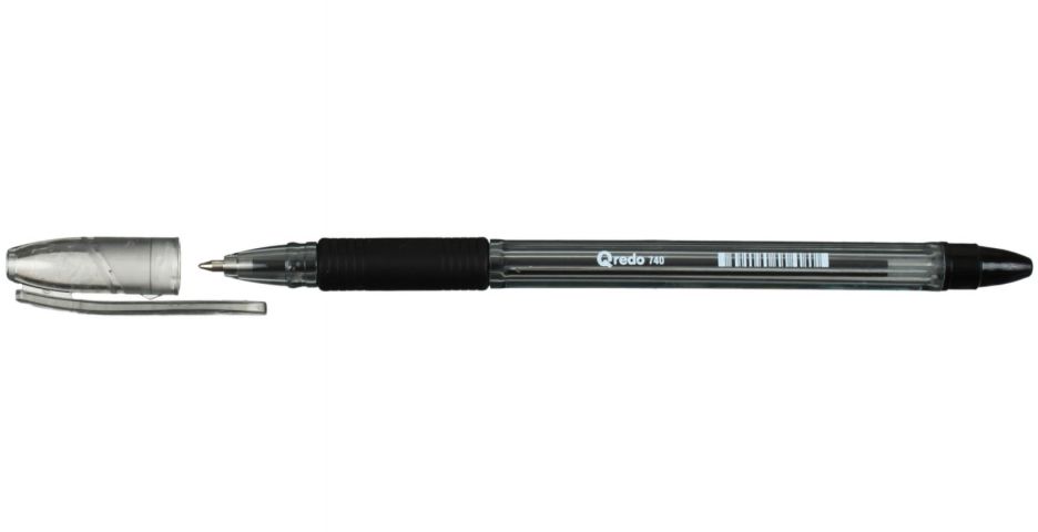Ручка шариковая Qredo 740 корпус тонированный, стержень черный