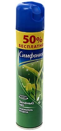 Освежитель воздуха Symphony, 300 мл, «Зеленый чай» Освежитель воздуха Symphony, 300 мл, «Зеленый чай»