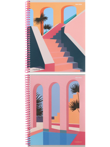 Тетрадь общая А5, 96 л. на гребне «Минимал в архитектуре», 165*203 мм, клетка, ассорти Тетрадь общая А5, 96 л. на гребне «Минимал в архитектуре», 165*203 мм, клетка, ассорти