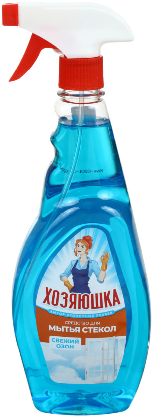 Средство для мытья стекол «Хозяюшка», 750 мл, «Свежий озон» Средство для мытья стекол «Хозяюшка», 750 мл, «Свежий озон»