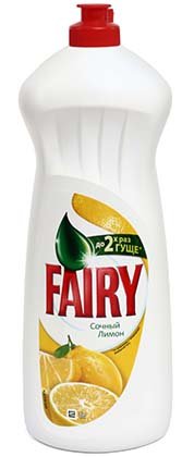 Средство для мытья посуды Fairy, 1000 мл, «Сочный лимон»