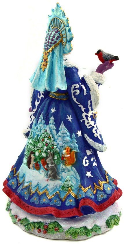 Фигурка новогодняя «Снегурочка», 15,3*13*25,5 см, в синем костюме