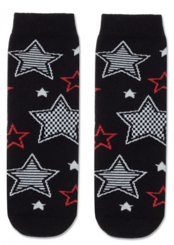 Носки детские махровые Sof-Tiki размер 16, черно-красные