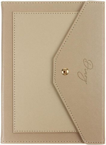 Ежедневник недатированный BG Clutch, 150*210 мм, 136 л., Beige, бежевый