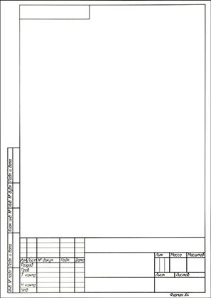 Форматка чертежная «Типография «Победа», А4 (210*297 мм)