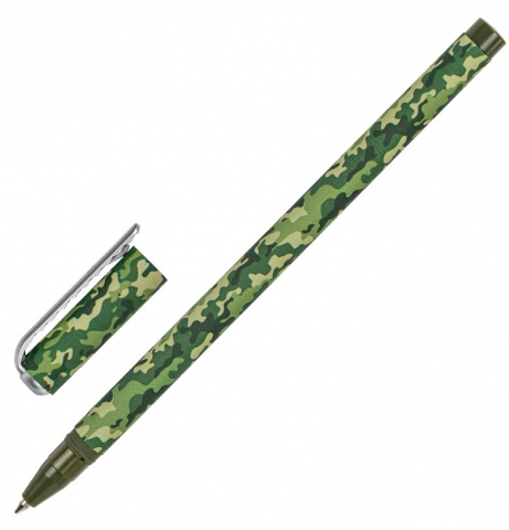 Ручка шариковая Brauberg Soft Touch Stick Khaki, стержень синий Ручка шариковая Brauberg Soft Touch Stick Khaki, стержень синий