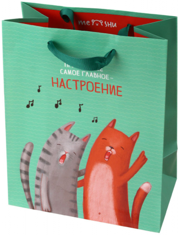 Пакет подарочный Meshu, 18*23*10 см, «Настроение» Пакет подарочный Meshu, 18*23*10 см, «Настроение»
