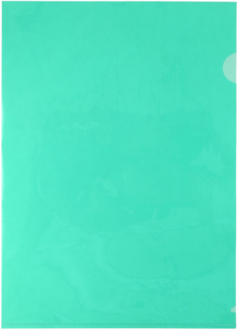 Папка-уголок пластиковая Attache Е-310 А4+ толщина пластика 0,18 мм, прозрачная зеленая