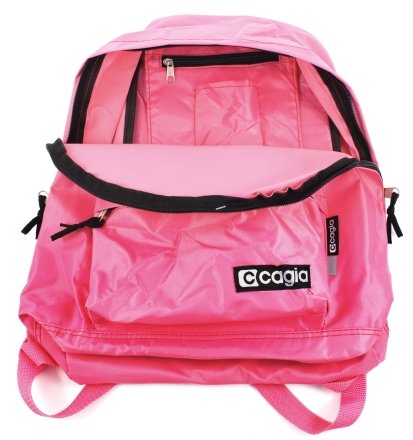 Ранец для средних и старших классов Cagia, 420*300*150 мм, розовый+черный Ранец для средних и старших классов Cagia, 420*300*150 мм, розовый+черный