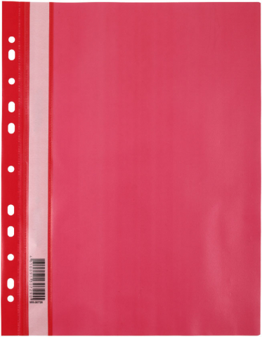 Папка-скоросшиватель пластиковая А4 «Стамм» толщина пластика 0,12 мм, красная