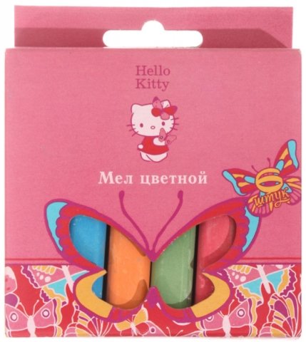 Мел цветной Hello Kitty, 6 шт.