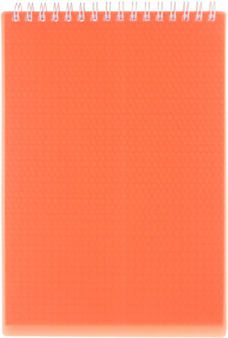 Блокнот на гребне А5 Hatber Diamond Neon, 145*212 мм, 80 л., клетка, оранжевый