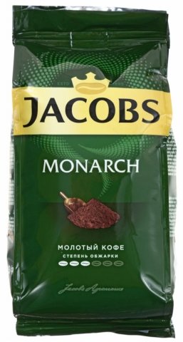 Кофе натуральный молотый Jacobs Monarch, 230 г, среднеобжаренный 
