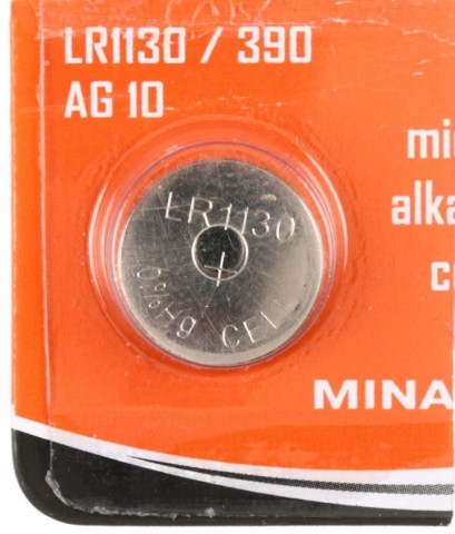 Батарейка щелочная дисковая Minamoto micro Alkaline, LR1130/390, AG10, 3V