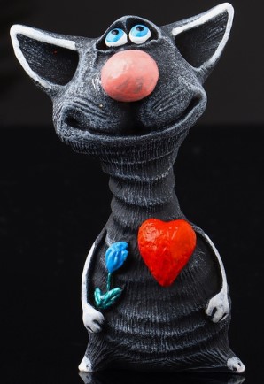 Сувенир полистоун Sima-Land, 8*5*5 см, «Кот романтик»