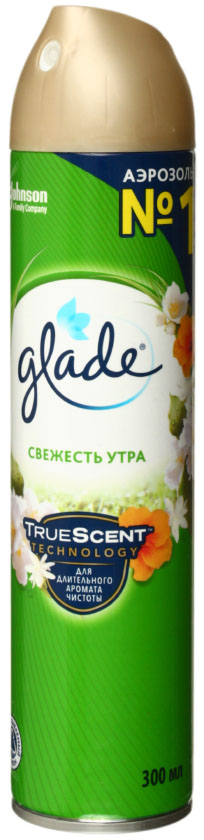 Освежитель воздуха Glade , 300 мл, «Свежесть утра» Освежитель воздуха Glade , 300 мл, «Свежесть утра»