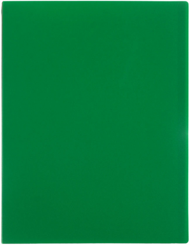 Папка пластиковая на 30 файлов «Стамм», толщина пластика 0,5 мм, зеленая