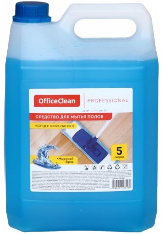 Средство для мытья полов Office Clean Professional «Универсальное концентрат», 5000 мл, «Морской бриз»