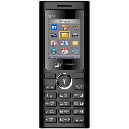 Телефон мобильный Micromax X556, Black, корпус черного цвета