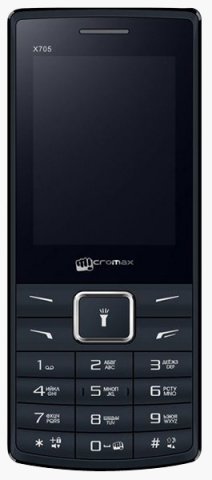 Телефон мобильный Micromax X705, Black, корпус черного цвета