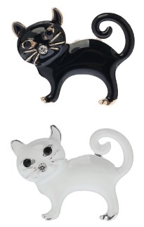 Брошь «Бродячий кот», 2,5 см, ассорти
