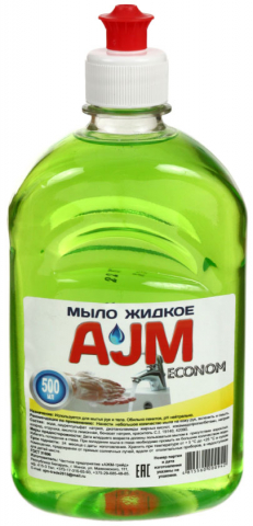 Мыло жидкое AJM Econom 500 мл, с пуш-пулом