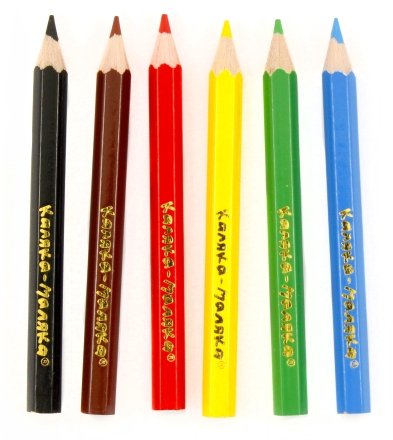 Карандаши цветные короткие «Каляка-Маляка», 6 цветов, длина 80 мм, ассорти Карандаши цветные короткие «Каляка-Маляка», 6 цветов, длина 80 мм, ассорти