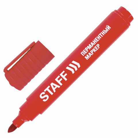 Маркер перманентный Staff PM-733 красный
