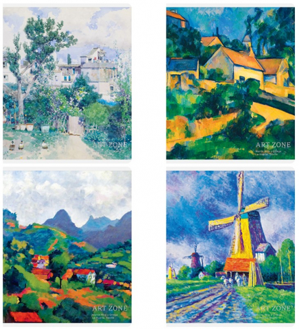 Тетрадь общая А5, 80 л. на скобе Art Zone, 163*205 мм, клетка, ассорти Тетрадь общая А5, 80 л. на скобе Art Zone, 163*205 мм, клетка, ассорти