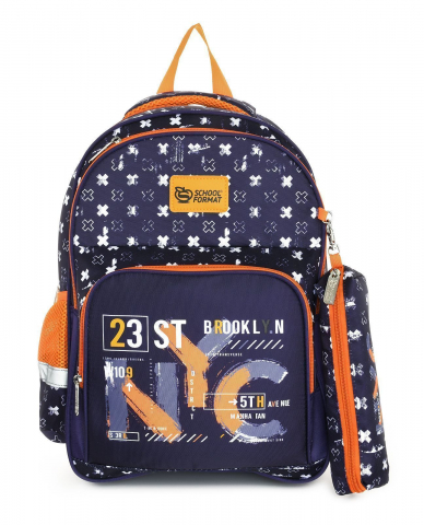 Рюкзак школьный Schoolformat Soft 2+ 17L 270×400×130 мм, Graffiti