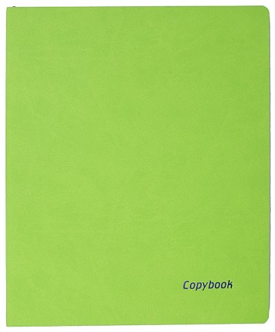 Книжка записная А4, 80 л. «Тетрадь Copybook», 220*265 мм, клетка, салатовая/синяя