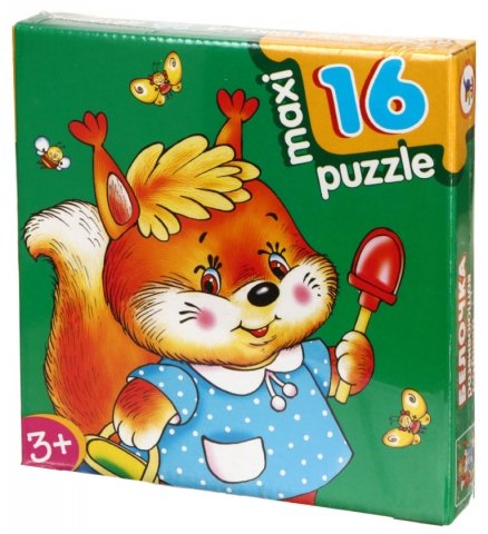 Игра настольная «Развивающая мозаика Maxi Puzzle», «Белочка», 3+ Игра настольная «Развивающая мозаика Maxi Puzzle», «Белочка», 3+