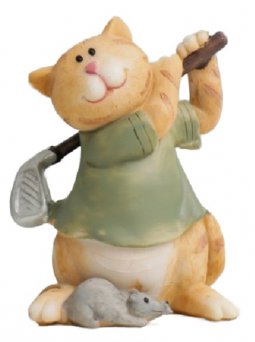Сувенир полистоун Sima-Land, 9*6*7 см, «Кот играет с мышкой в гольф» Сувенир полистоун Sima-Land, 9*6*7 см, «Кот играет с мышкой в гольф»
