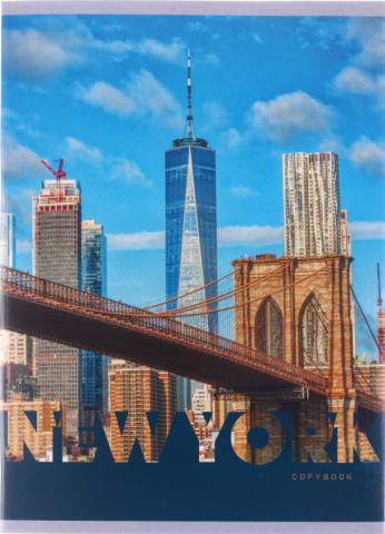 Тетрадь общая А4, 80 л. на скобе NY, 198*275 мм, клетка Тетрадь общая А4, 80 л. на скобе NY, 198*275 мм, клетка