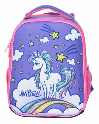 Рюкзак школьный Schoolformat Ergonomic 2A4M 14L 280×350×120 мм, Little Unicorn