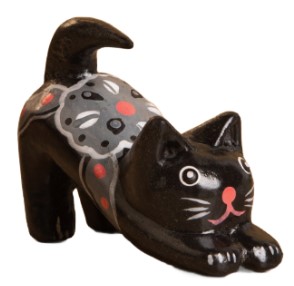 Сувенир деревянный Sima-Land 2×7×5 см, «Потягивающийся Кот»