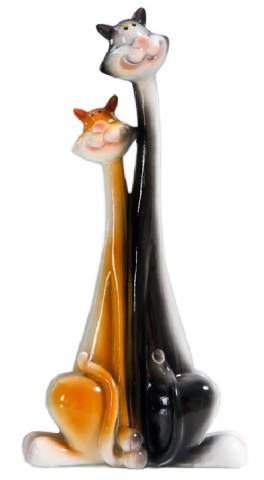 Сувенир полистоун обнимашки «Кот и кошка», 23*11*5 см, «Удивление» Сувенир полистоун обнимашки «Кот и кошка», 23*11*5 см, «Удивление»